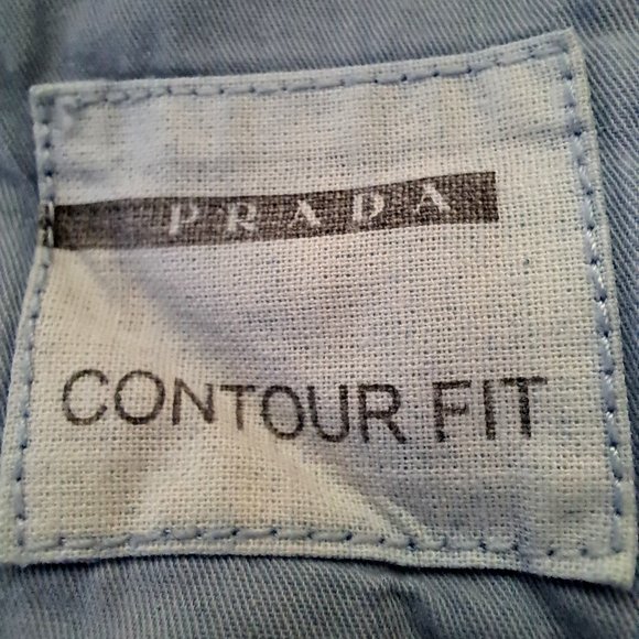 PRADA women JEAN Sz 26 (27-28W) CONTOUR FIT LOW-RISE washed blue DESIGNER LUXURY - Picture 8 of 14